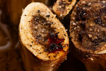 Homemade Roasted Beef Bone Marrow