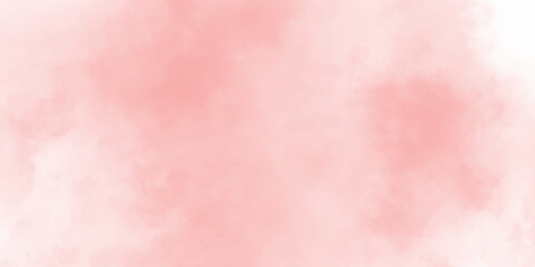 Abstract white and pink isolated cloud cumulus clouds. pink aquarelle painted realistic fog or mist smoky textured canvas design. White and ash messy wall stucco texture background.	
