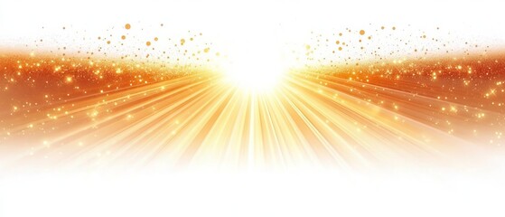 A radiant burst of golden light creating a warm and uplifting atmosphere, perfect for backgrounds and designs.