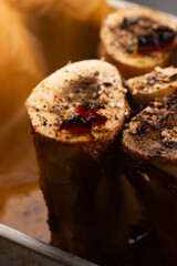 Homemade Roasted Beef Bone Marrow