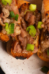 Homemade Roasted Beef Bone Marrow with toast