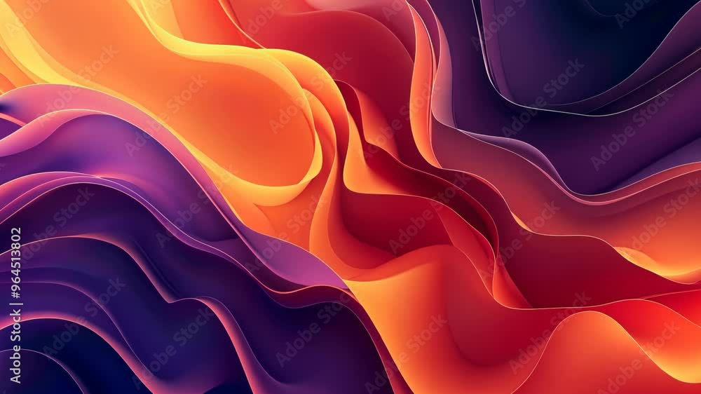 Poster abstract background with smooth shapes