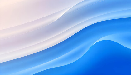 Fototapeta premium Abstract blue and white wavy background