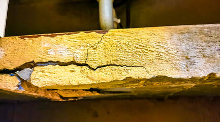 Broken cupboard and shelving shelves in Mexico.