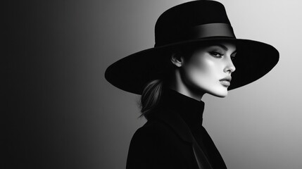 High-fashion monochrome clothing sharp silhouettes clean lines timeless style black and white editorial luxury fashion shoot