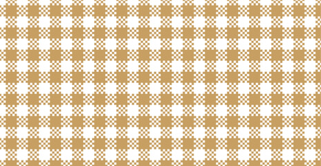 シームレスなパターン。チェック柄、日本の伝統模様、シンプルな幾何学模様。