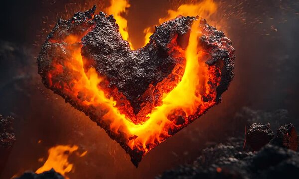 heart in fire