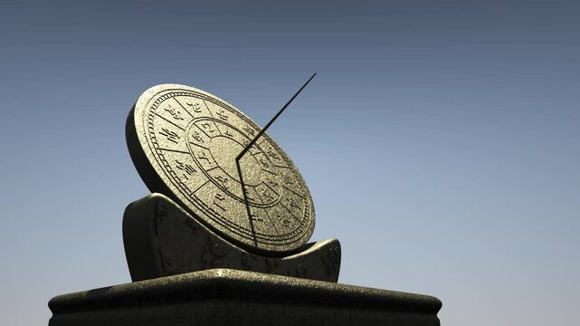 bronze sundial 3d