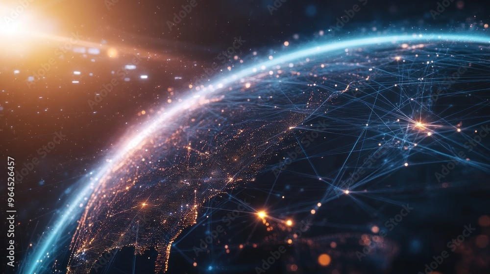 Poster global network connection