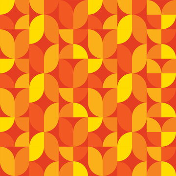 Seamless pattern with random colored triangle Generative Art background illustration