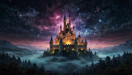 castle in the night