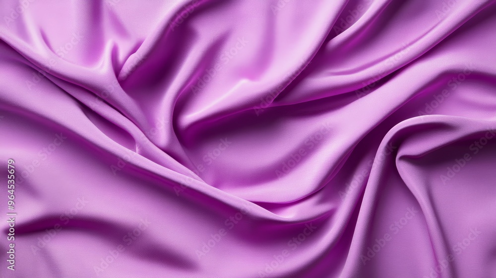 Poster a smooth and elegant lilac fabric draped in soft folds creating a beautiful texture, perfect for a b