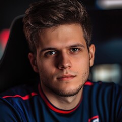 Fototapeta premium Esports Coach in a classicism style, with copy space