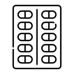 capsule line icon