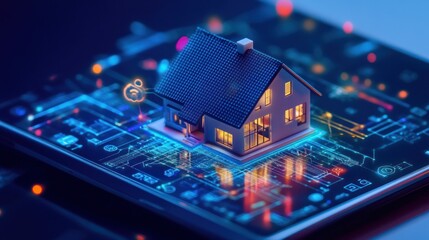 Obraz premium Smart Home Technology and Automation