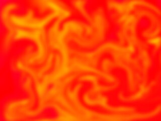 Red hot chili background. Abstract blurred swirl and twirl color design. Flame, hot, heat concept theme. Orange. Yellow. Dye. Smooth vibrant glow colored backdrop