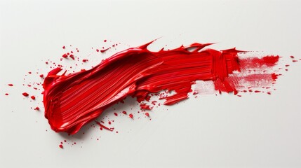 Artistic splash of red paint