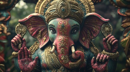 Obraz premium Lord Ganesha, Generative AI