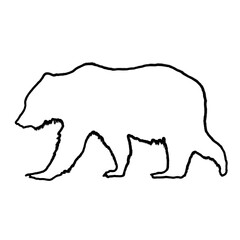 Bear Outline | Bear Illustration | Bear Drawing