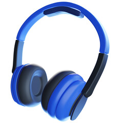 3D Render of Headphones, Perfect for Music, Audio, or Tech-Themed Projects. Clipart for Sound Equipment, Entertainment, and Modern Devices.