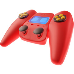 3D Render of a Gaming Joystick, Perfect for Video Game, Tech, or Entertainment Designs. Clipart for Gamers, Controllers, and Electronic Devices.