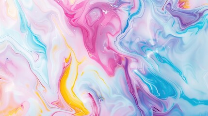 Fototapeta premium A captivating texture of marble forms a colorful background. The marble shows unique patterns and swirls, with a variety of colors blending together. This background has a rich and luxurious feel, wit