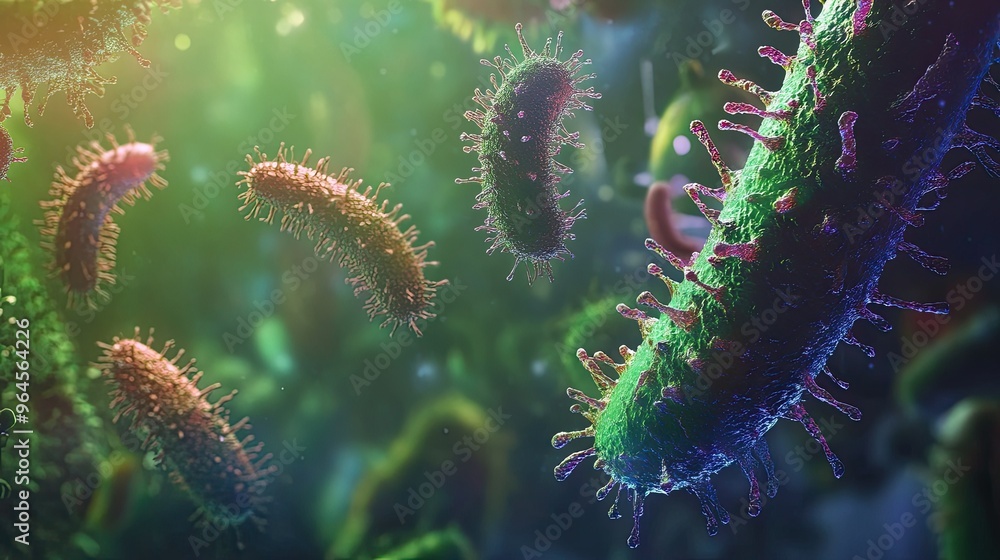 Poster high-definition germs with ample copy space for content
