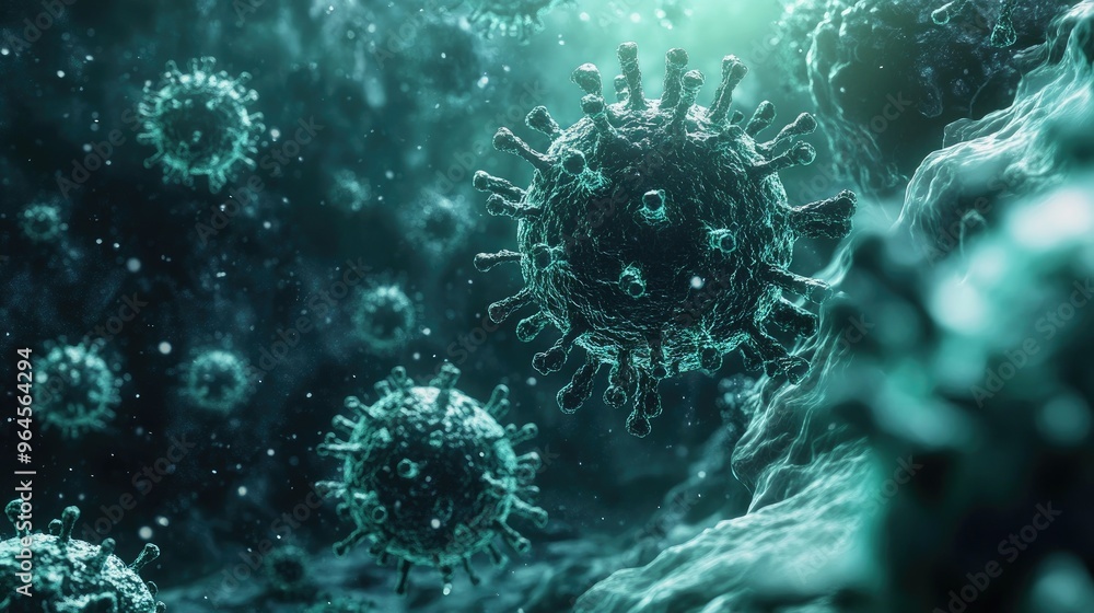 Aufkleber high-definition germs with ample copy space for content