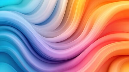 Obraz premium A colorful abstract background with wavy lines, AI