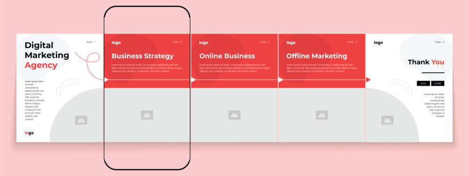 Marketing agency carousel post template pack. Creative social media post design. Business carousel banner. Social media post bundle. Digital marketing banner carousel template. Instagram story design