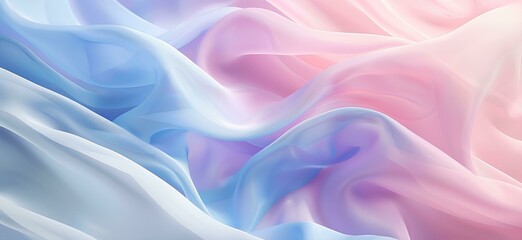 Obraz premium soft, pastel-colored background with gentle curves and smooth lines, creating an atmosphere of calmness and tranquility, suitable for backgrounds or packaging designs with a minimalist style.