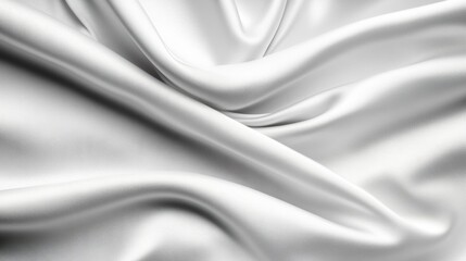 Obraz premium A close up of a white fabric with some folds, AI