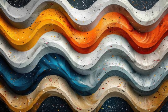 abstract background in colors and patterns for American Touch Tag Day - Powered by Adobe