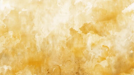 A magnificent texture of a golden watercolor forms a captivating background. The golden hue shimmers and glows, creating a luxurious and warm feel. The texture is rich and unique, with the watercolor 
