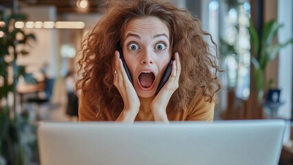 Surprise! An office lady was surprised when she received an unexpected promotion for a product, even though she really wanted it.