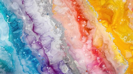 A captivating texture of marble forms a colorful background. The marble shows unique patterns and swirls, with a variety of colors blending together. This background has a rich and luxurious feel, wit