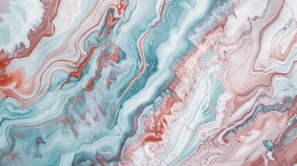 A captivating texture of marble forms a colorful background. The marble shows unique patterns and swirls, with a variety of colors blending together. This background has a rich and luxurious feel, wit
