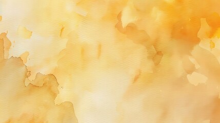 A magnificent texture of a golden watercolor forms a captivating background. The golden hue shimmers and glows, creating a luxurious and warm feel. The texture is rich and unique, with the watercolor 