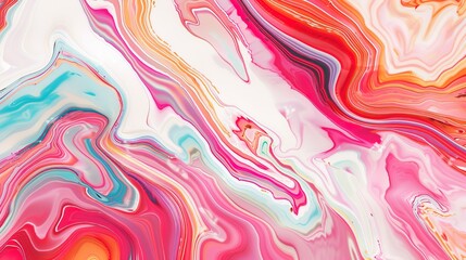 A captivating texture of marble forms a colorful background. The marble shows unique patterns and swirls, with a variety of colors blending together. This background has a rich and luxurious feel, wit