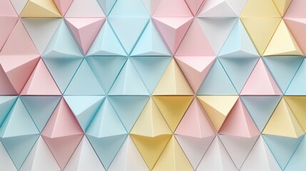 Obraz premium Abstract Triangle Background. 3D Triangles. Modern Wallpaper.