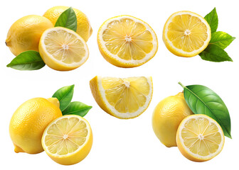 lemon isolated  on transparent background png