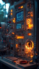 Control panel of a hospital machine 