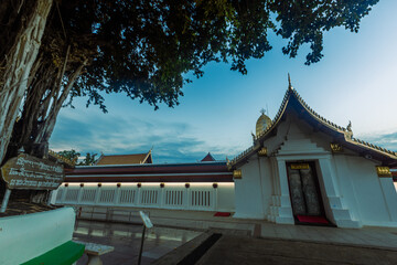 Background of the religious tourist attraction Wat Phra Si Rattana Mahathat Woramahawihan, there is...