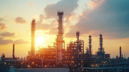 Obraz premium Industrial Sunset