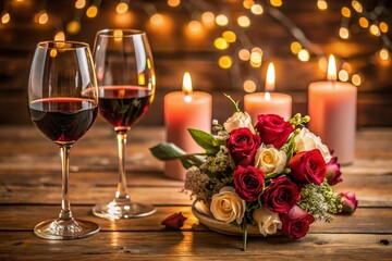 champagne and rose