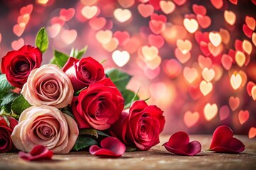 red roses background