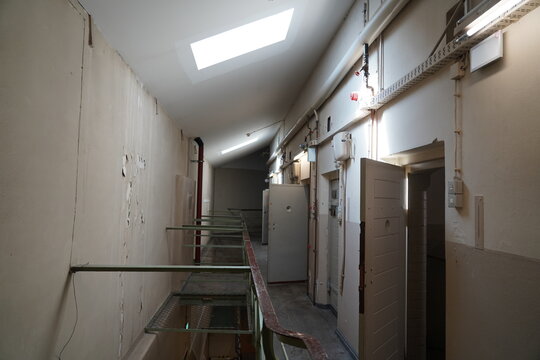 Innenarchitektur der Gedenkst&auml;tte Lindenstra&szlig;e in Potsdam am 08.09.2024