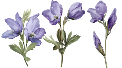 Aconite flowers Mockup