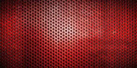 Obraz premium Abstract background of red perforated metal with grunge texture