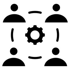 Teamwork Icon Element For Design